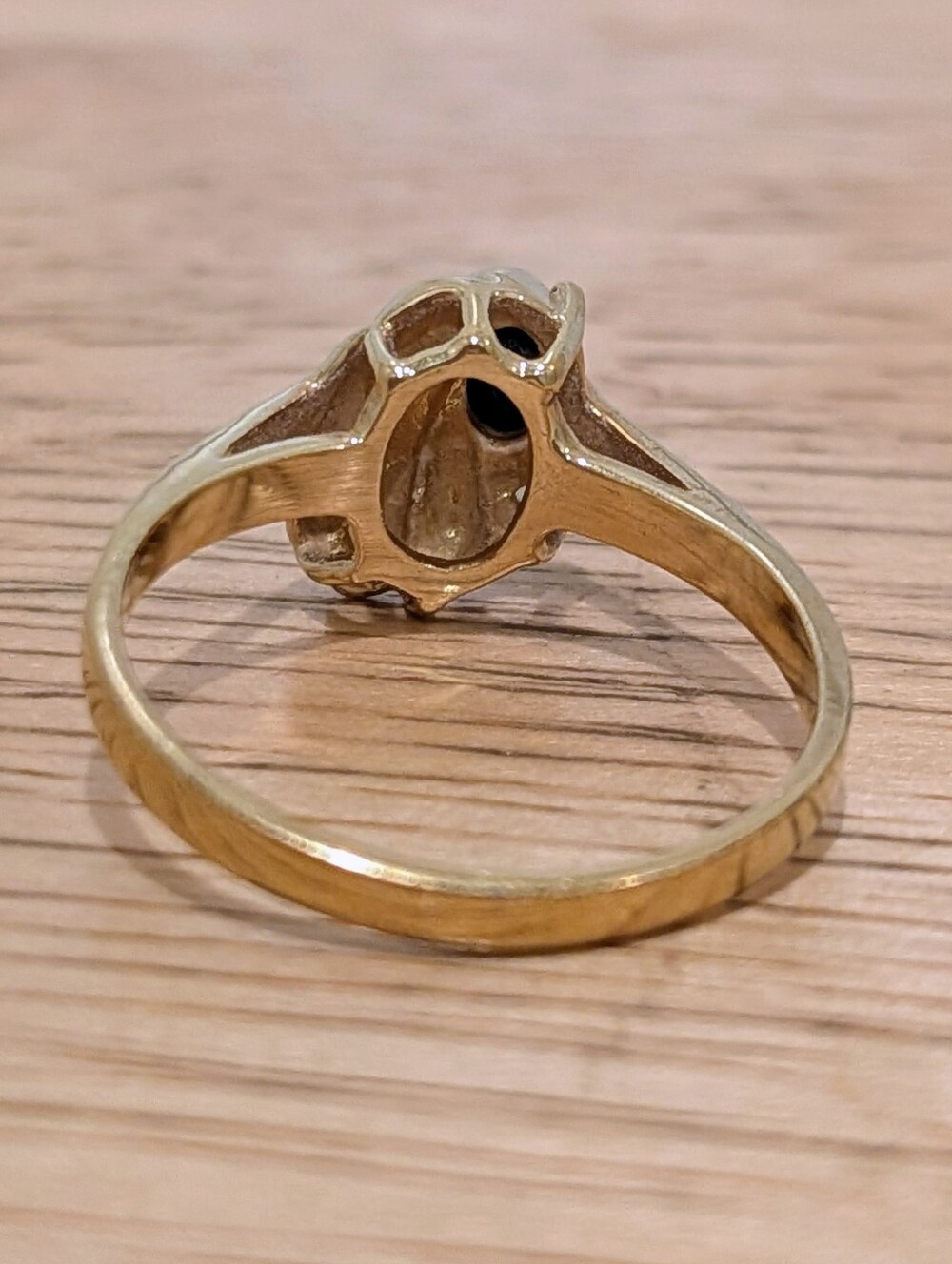 EUC 80s Size 8 Vintage Made In Taiwan Goldtone Ring - Picture 9 of 9